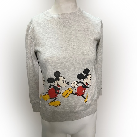 “Fading Mickey” 3/4 sleeve sweatshirt - Picture 1 of 5